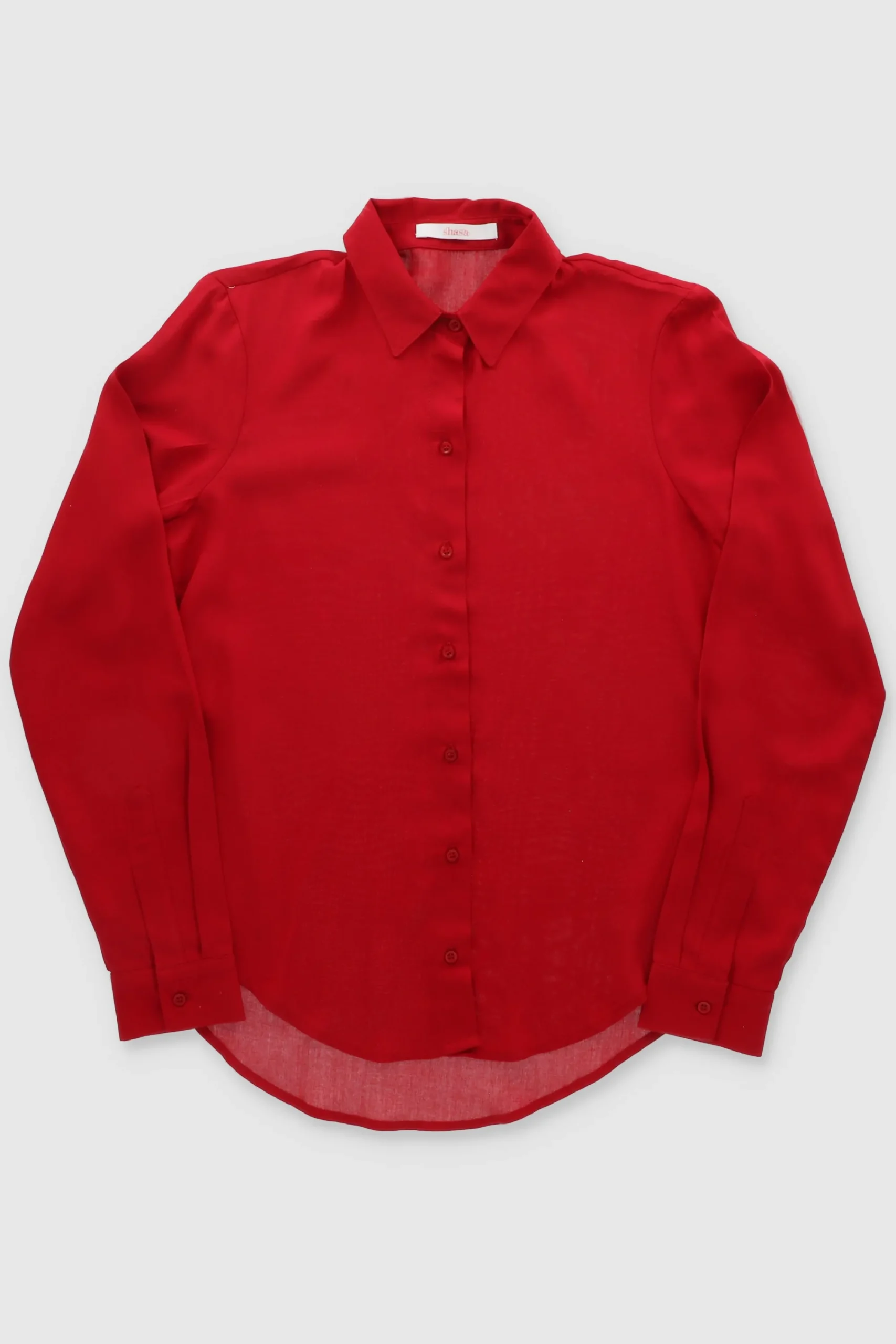 Shasa Solid Long Sleeved Blouse