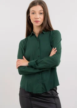 Shasa Solid Long Sleeved Blouse