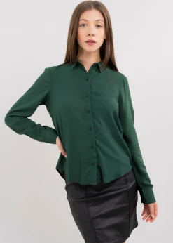 Shasa Solid Long Sleeved Blouse