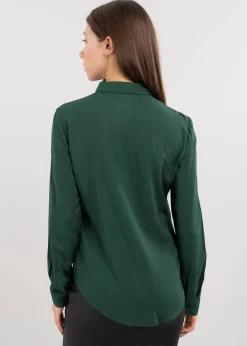 Shasa Solid Long Sleeved Blouse
