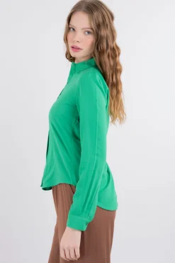 Shasa Solid Long Sleeved Blouse