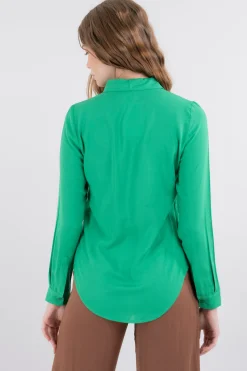 Shasa Solid Long Sleeved Blouse