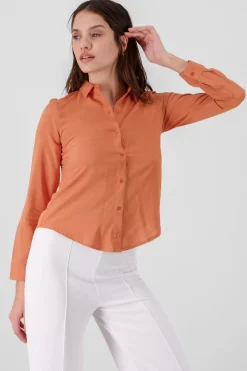Shasa Solid Long Sleeved Blouse