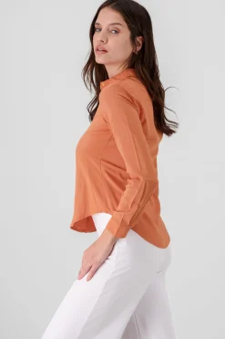 Shasa Solid Long Sleeved Blouse