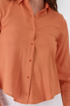 Shasa Solid Long Sleeved Blouse