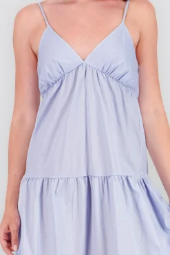 Shasa Solid Maxi Dress with Neckline