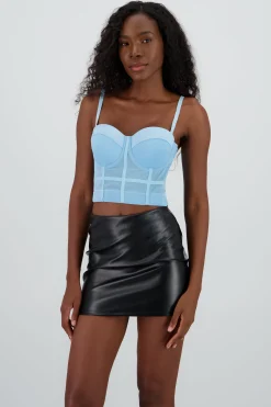 Shasa Solid Mesh Corset