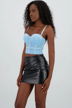 Shasa Solid Mesh Corset