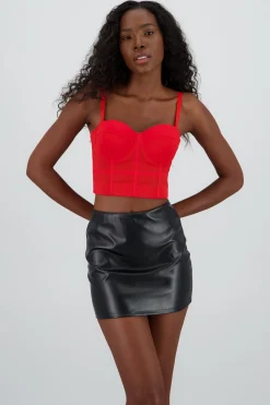 Shasa Solid Mesh Corset