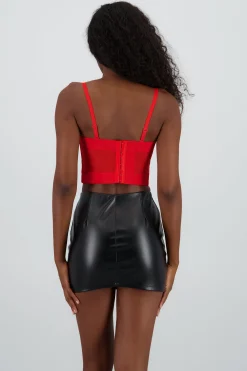 Shasa Solid Mesh Corset