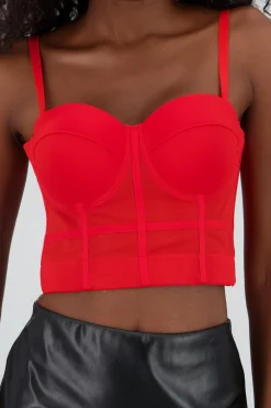 Shasa Solid Mesh Corset