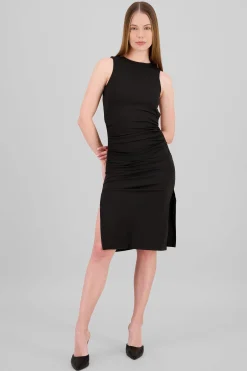 Shasa Solid Midi Dress