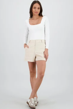 Shasa Solid Mini Shorts