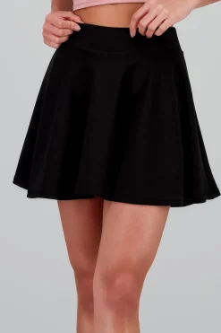 Shasa Solid Mini Skater Skirt