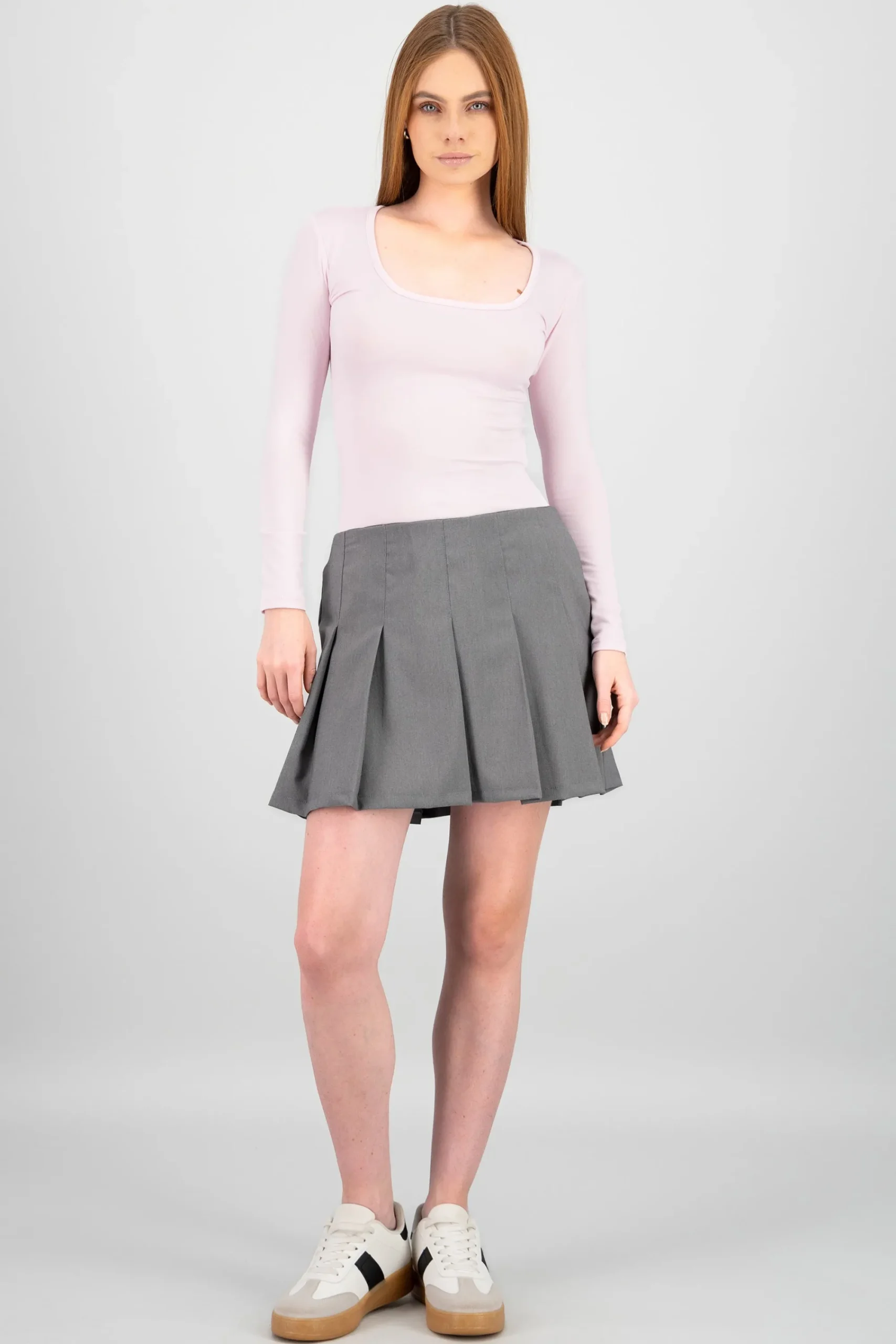 Shasa Solid Mini Skirt