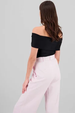 Shasa Solid Off Shoulder Top