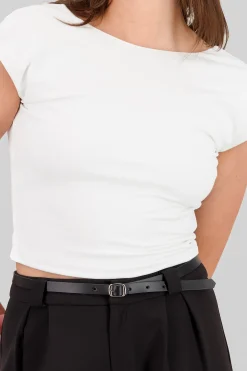 Shasa Solid Open Back Top