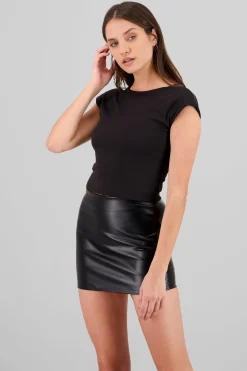 Shasa Solid Open Back Top