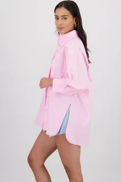 Shasa Solid Oversized Shirt