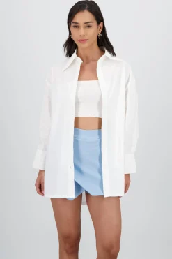 Shasa Solid Oversized Shirt