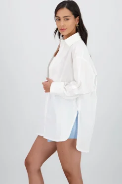 Shasa Solid Oversized Shirt