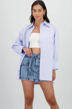 Shasa Solid Oversized Shirt