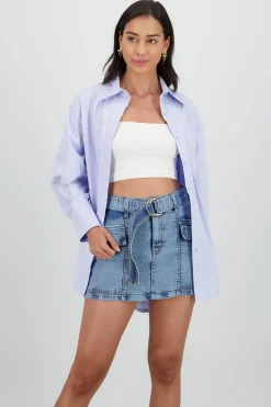 Shasa Solid Oversized Shirt