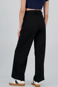 Shasa Solid Pants with Belt