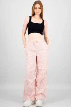 Shasa Solid Parachute Pants