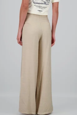 Shasa Solid Pleated Pants