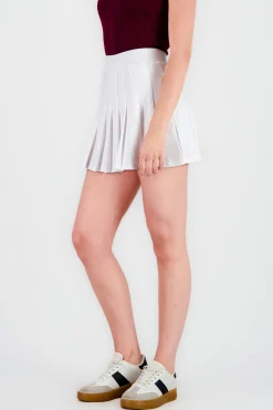 Shasa Solid Pleated Skirt