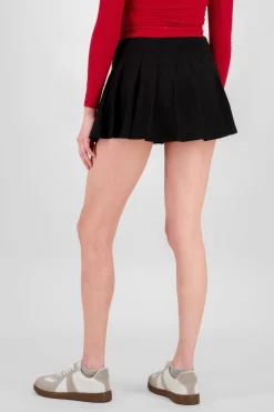 Shasa Solid Pleated Skirt