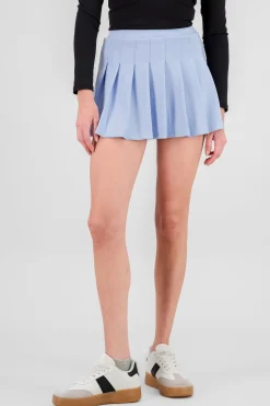 Shasa Solid Pleated Skirt