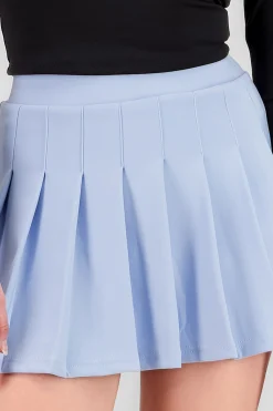 Shasa Solid Pleated Skirt