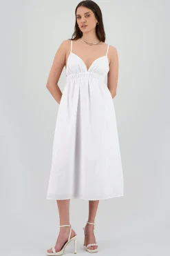 Shasa Solid Poplin Dress