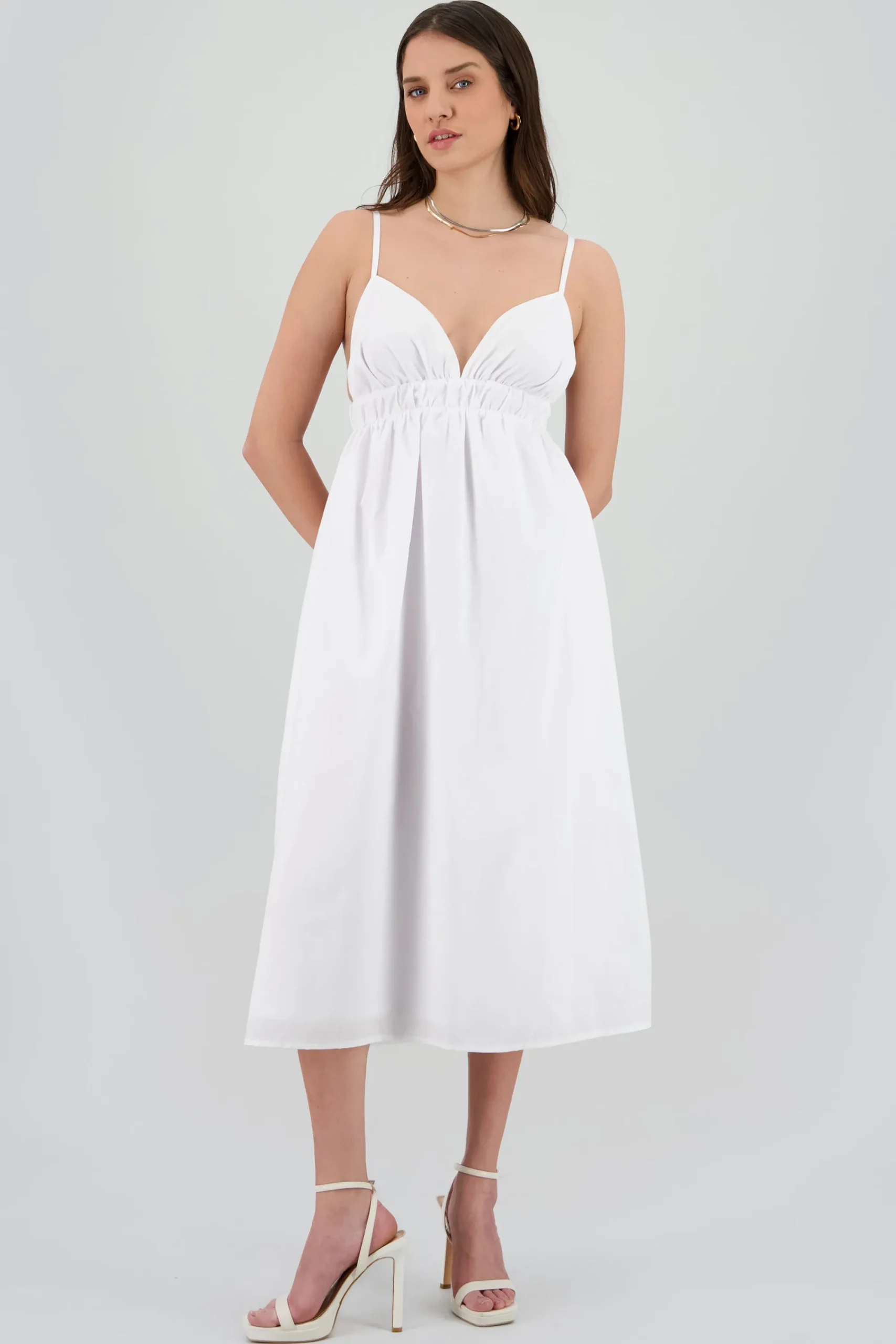 Shasa Solid Poplin Dress