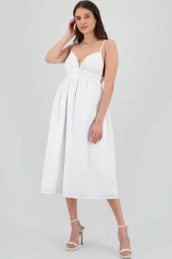 Shasa Solid Poplin Dress