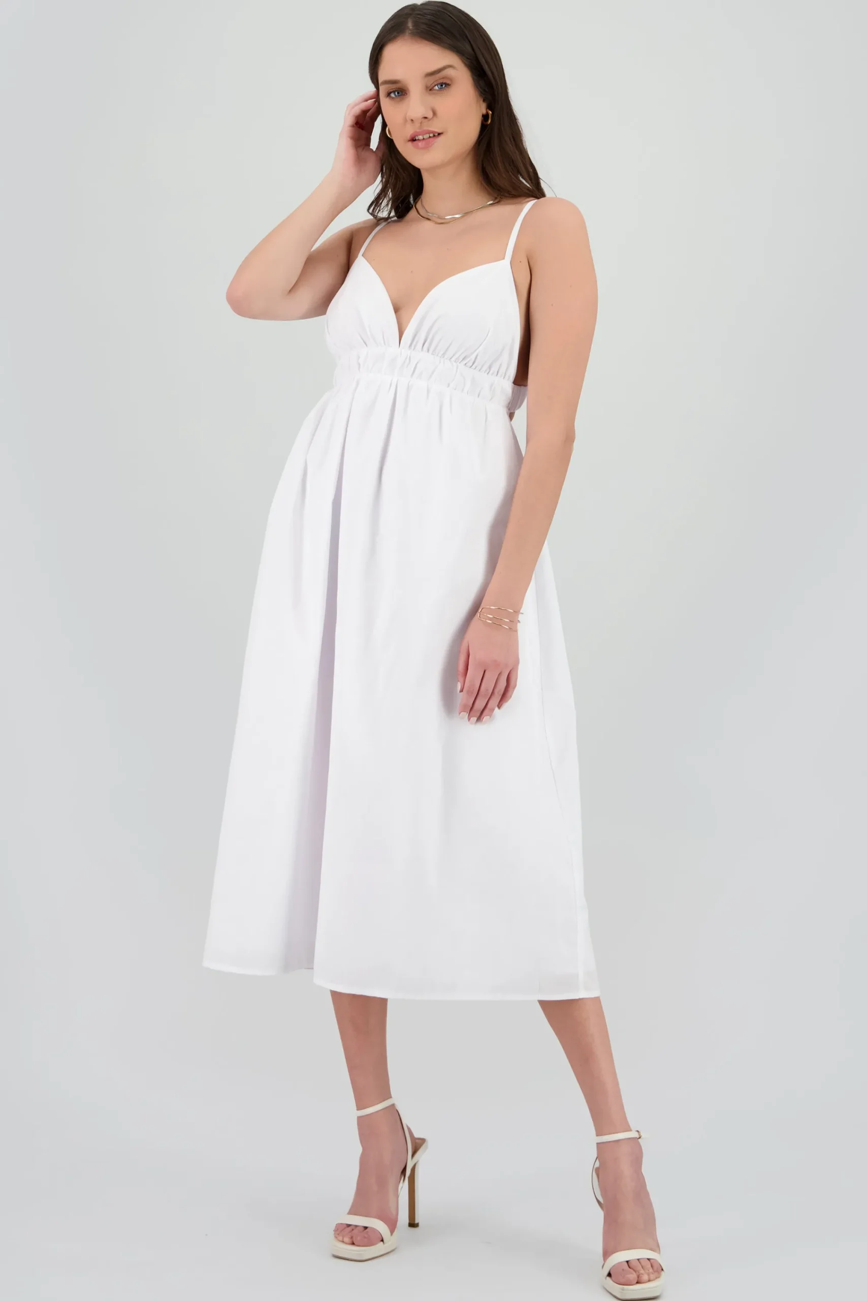 Shasa Solid Poplin Dress