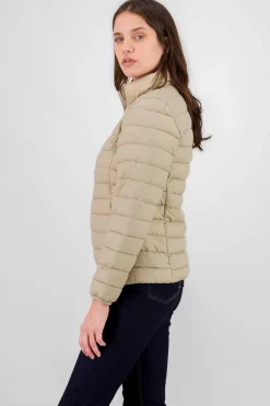 Shasa Solid Quilted Jacket