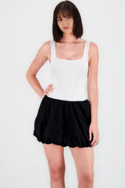 Shasa Solid Round Neck Bodysuit