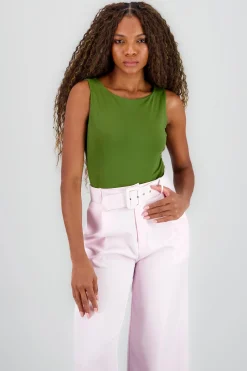 Shasa Solid Round Neck Bodysuit