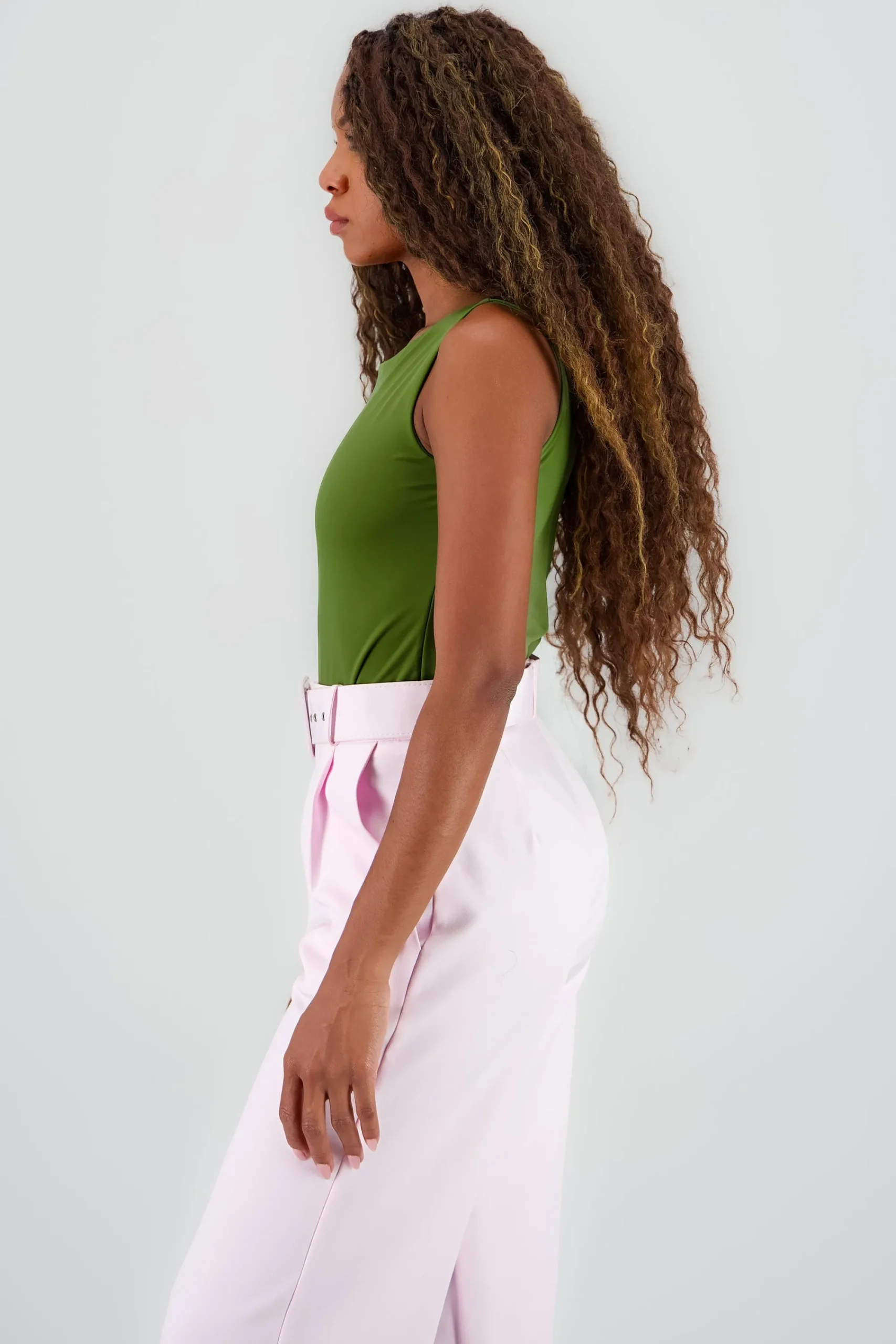 Shasa Solid Round Neck Bodysuit