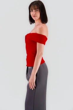Shasa Solid Ruched Top