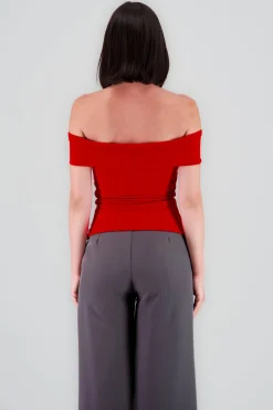 Shasa Solid Ruched Top