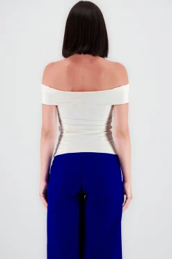 Shasa Solid Ruched Top