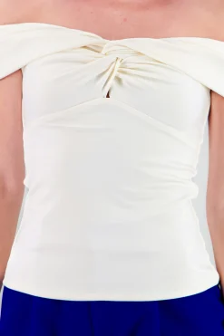 Shasa Solid Ruched Top