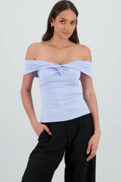 Shasa Solid Ruched Top