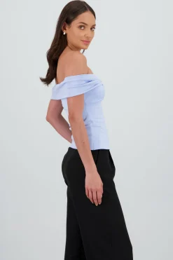 Shasa Solid Ruched Top