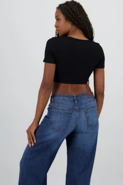 Shasa Solid Seamless Crop Top