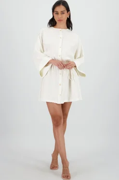 Shasa Solid Shirt Dress